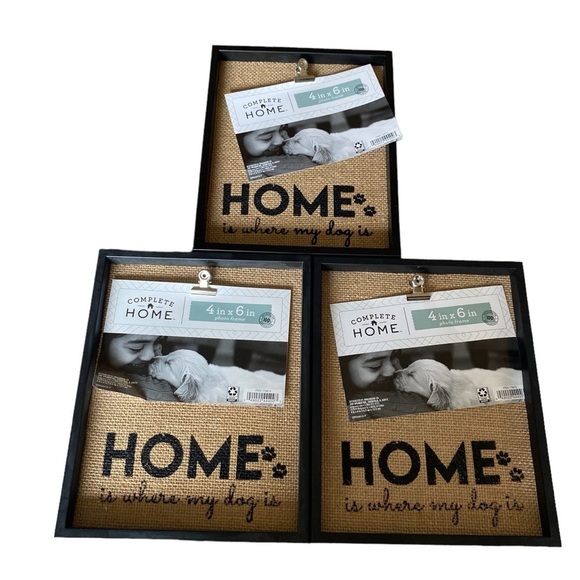 4x6 Photo Frame “home Is Where My Dog Is” Canvas Item 175813 - Picture 1 of 5